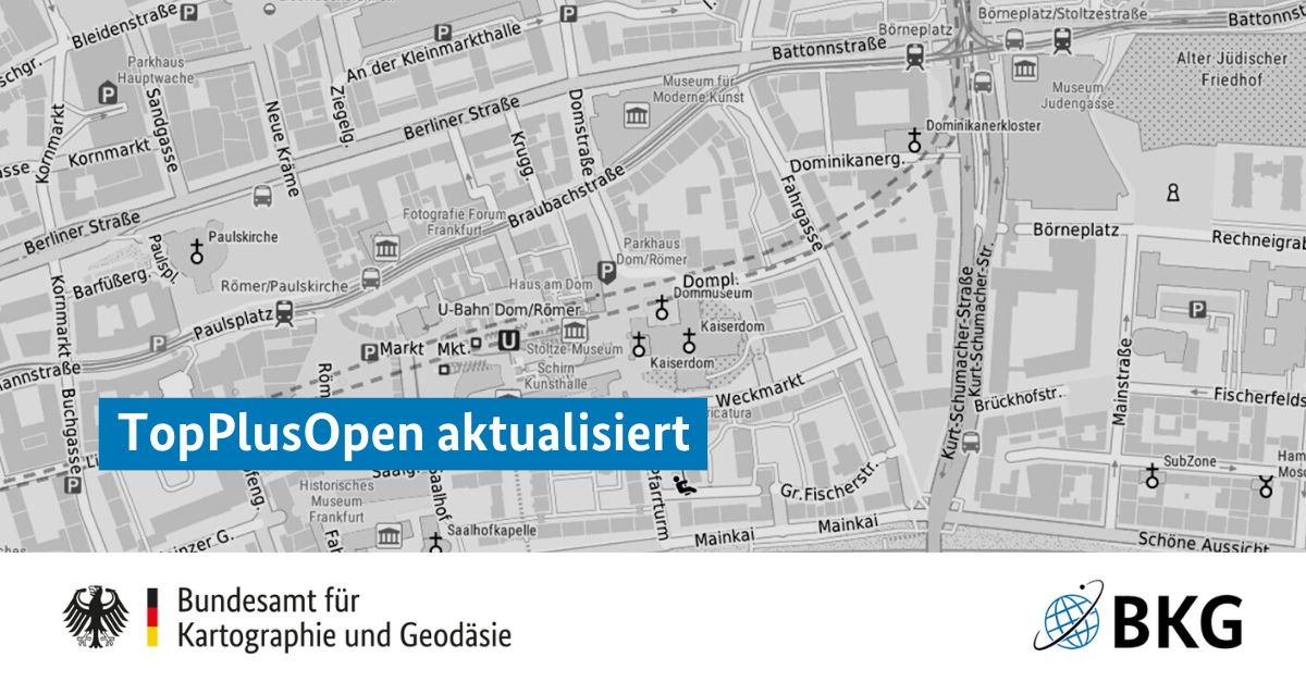 Die #TopPlusOpen wurde aktualisiert und steht ab sofort in unserem #OpenData-Bereich zur Verfügung. #TopPlus #Geodaten #Webkarte

Weitere Infos zum Produkt ➡️ buff.ly/3KwQqRJ