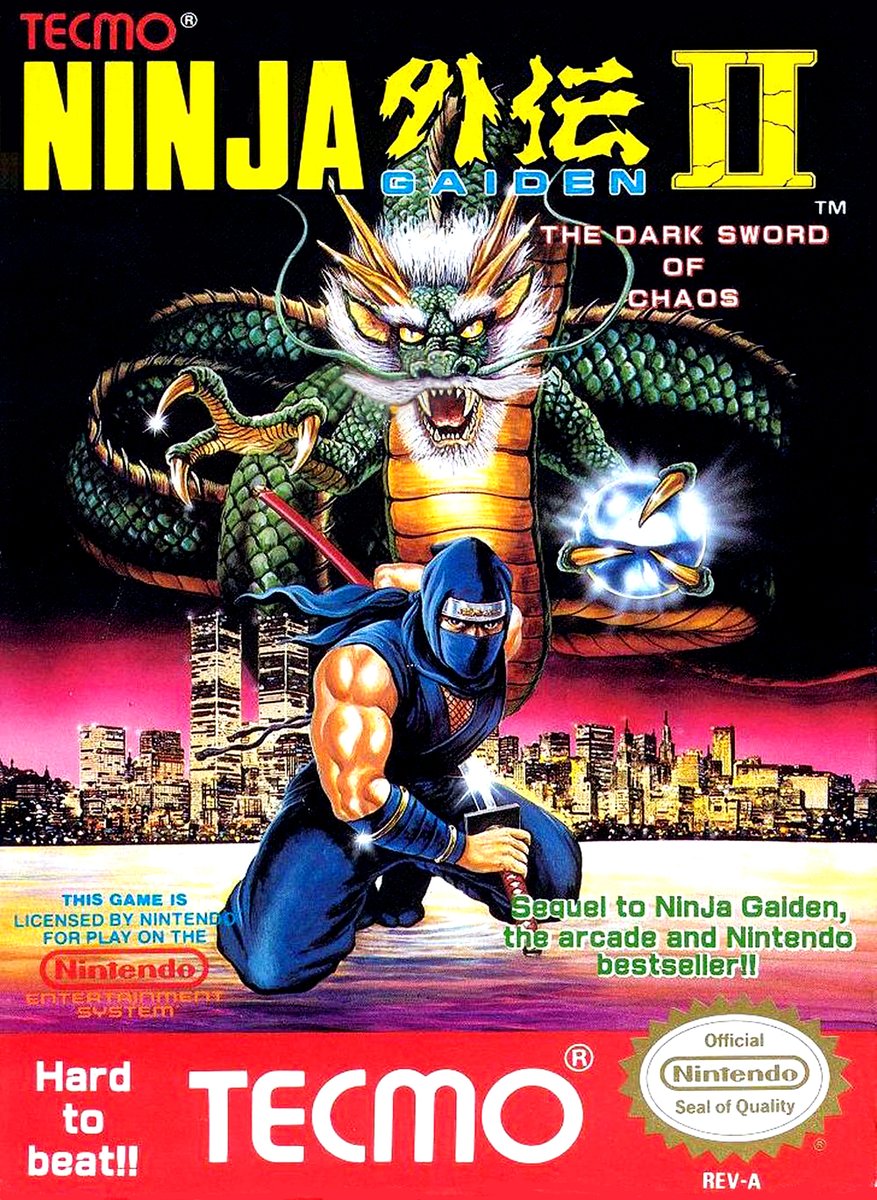 GamersarIo's tweet photo. Ninja Gaiden II: The Dark Sword of Chaos is celebrating anniversary! Today (2023-4-6) makes 33 years since the game was originally launched.

#NintendoEntertainmentSystem #WiiShop #PC #Nintendo3DSeShop #WiiU https://t.co/NllRJex7P6
