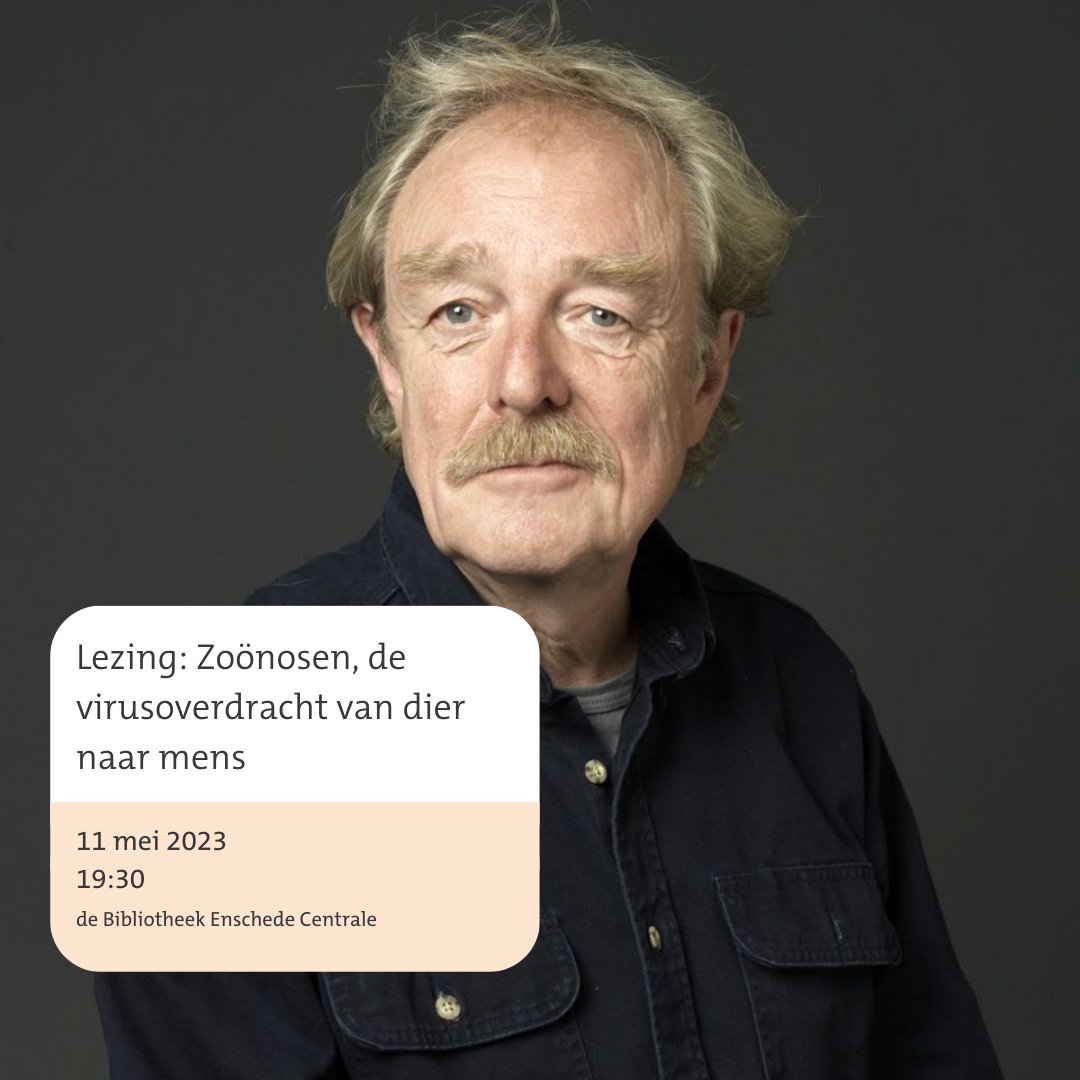 Zijn zoönosen een groeiende bedreiging voor de volksgezondheid? Kom erachter tijdens deze lezing met bioloog Midas Dekkers en arts infectieziektebestrijding GGD Twente Karlijn Kampman.

Kijk voor meer informatie en aanmelden voor de lezing op onze website👉bit.ly/40IPd0a