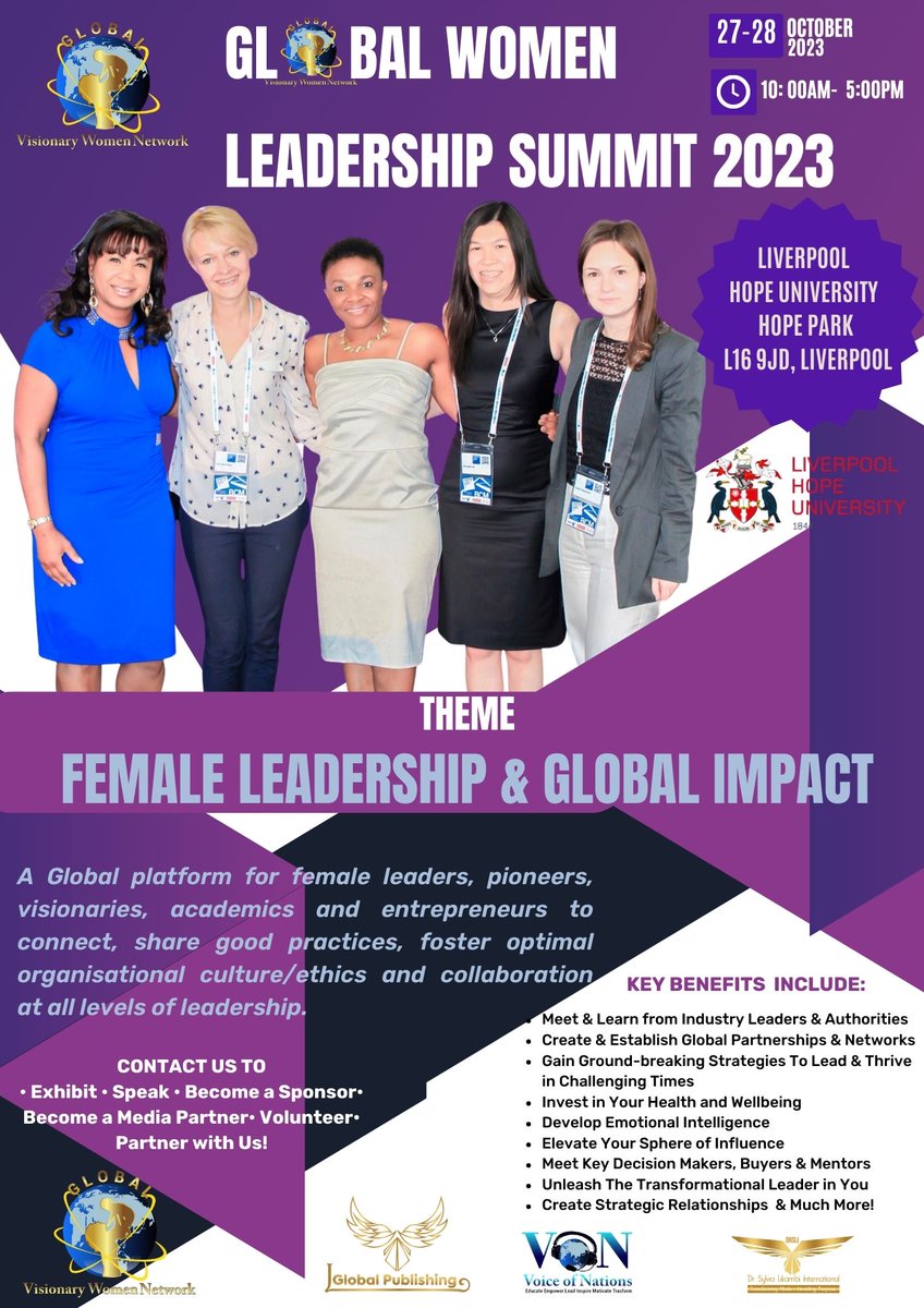 GlobalVisionWN's tweet image. PRESS RELEASE: Influential Female Leaders &amp;amp; Visionaries Convene in Liverpool to Foster Female Leadership &amp;amp; Global Impact - mailchi.mp/a3ce99dbbb4f/p…