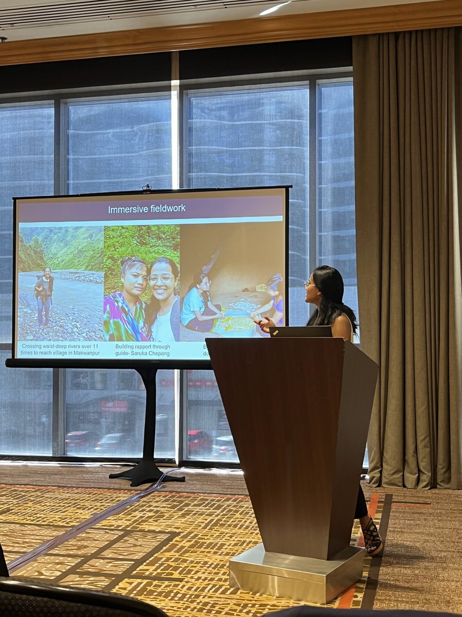 IshaPoudel4's tweet photo. Last year, I remember returning from PSA Conference 2022 overwhelmed with the realization of how much there is yet to learn and wondering if I'll ever be able to find my space as a social science researcer... https://t.co/rThJ9RAavf