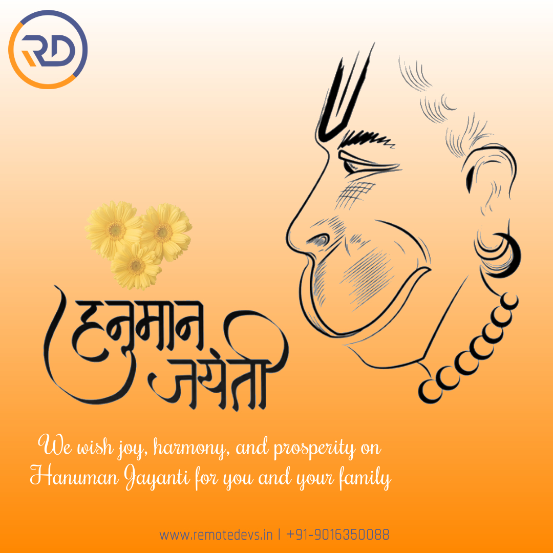 rd_infotech's tweet image. Wishing you and your loved ones a very Happy Hanuman Jayanti. May the blessings of Lord Hanuman be with you always. Happy Hanuman Jayanti #happyhanumanjayanti #jaihanuman #jaishreeram #blessings #india #festival #hanumanjayanti #RemoteDevs #RemoteDevsInfotech #RD #TYPO3 #PHP