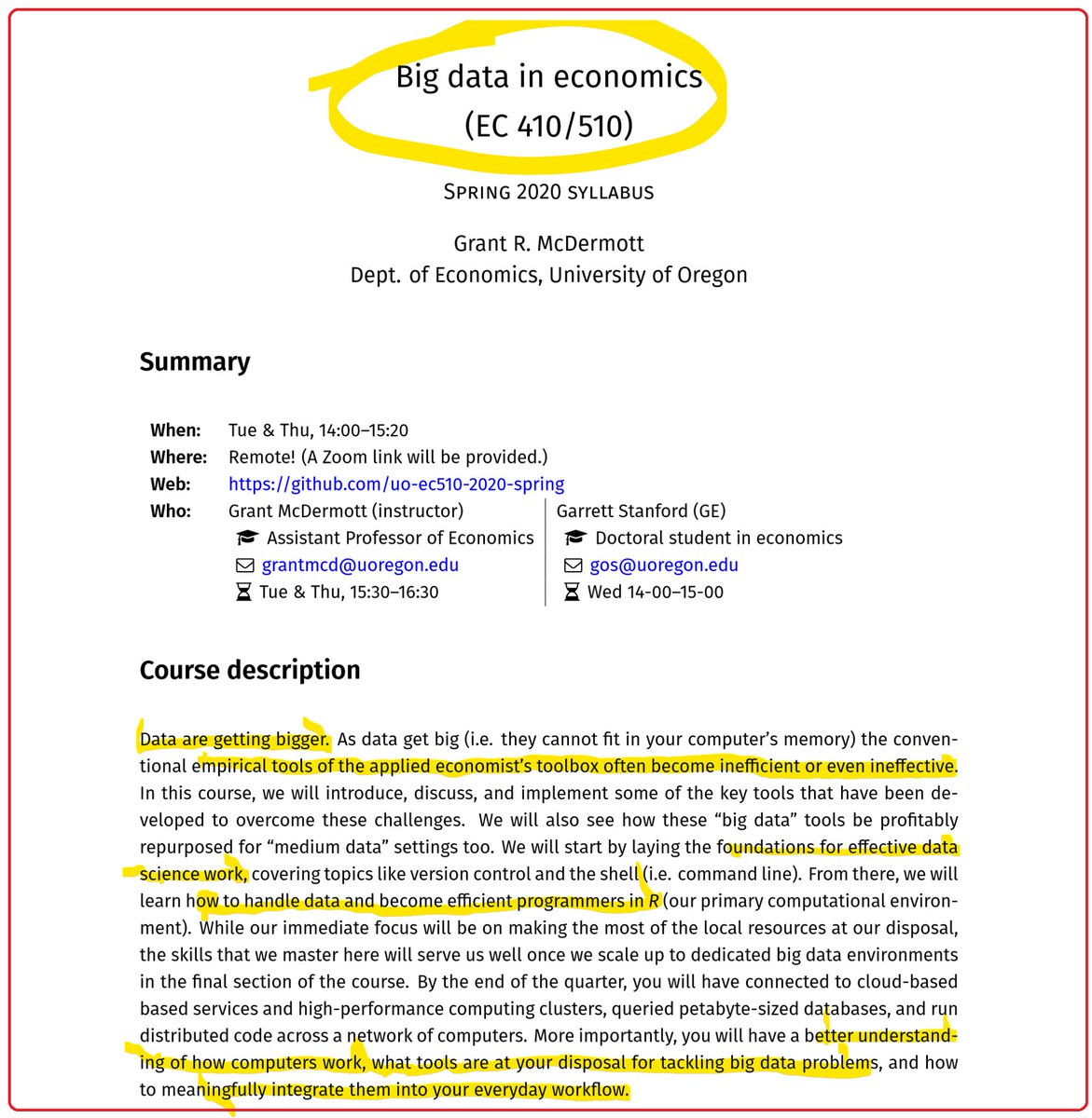Giuseppe Cavaliere (@cavalieregiu) on Twitter photo Hi #EconTwitter!
Willing to dive deep into ๐๐๐ญ๐ ๐ฌ๐๐ข๐๐ง๐๐ and computer science for #economics?
Check out this master level course by <a href="/grant_mcdermott/">Grant McDermott https://bsky.app/profile/gmcd.bsy</a> (<a href="/uoregon/">University of Oregon</a>) to learn how to deal with empirical problems involving large dimensional data using ๐.
Highly recommended! Hi #EconTwitter!
Willing to dive deep into ๐๐๐ญ๐ ๐ฌ๐๐ข๐๐ง๐๐ and computer science for #economics?
Check out this master level course by <a href="/grant_mcdermott/">Grant McDermott https://bsky.app/profile/gmcd.bsy</a> (<a href="/uoregon/">University of Oregon</a>) to learn how to deal with empirical problems involving large dimensional data using ๐.
Highly recommended!