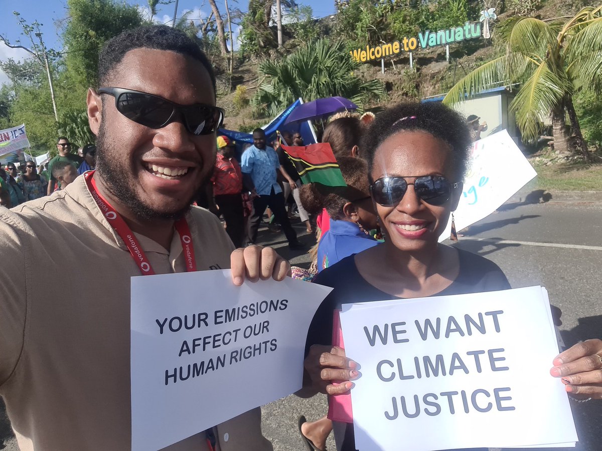 Pacific Advisory were marching today to celebrate the historic successful adoption of its ICJ resolution at UNGA #ICJAO4Climate