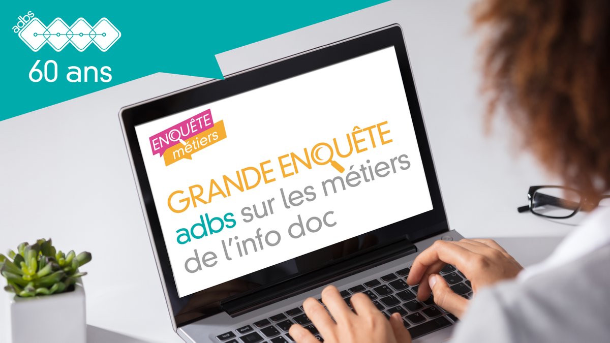 adbsfr's tweet photo. Pour ses 60 ans, l'adbs lance une grande enquête en ligne sur les métiers,  les salaires et les conditions de travail des professionnels de  l’info-documentation, de la veille, de l’édition et du numérique.
Participez ! https://t.co/JvAzorg8KB
#grandeenqueteadbs #infodoc https://t.co/NcMqvDXlXP