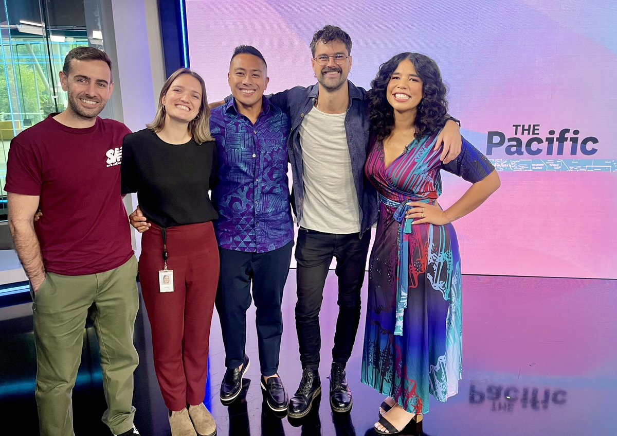 ‘The Pacific’ launches tonight at 9.30pm on <a href="/ABCaustralia/">ABC Australia</a> news channel and Friday at 10.30am on ABC TV. 

I’m so proud of our team @taliaualiitia <a href="/seanmantesso/">Sean Mantesso</a> <a href="/gabby_marchant/">Gabriella Marchant</a> <a href="/WasukaEvan/">Evan Wasuka</a>, Jarrod and our sisters <a href="/_Chrisnrita_/">Chrisnrita Aumanu- Leong</a> 🇸🇧 <a href="/LiceMovono/">LICE MOVONO</a> 🇫🇯 

1/3