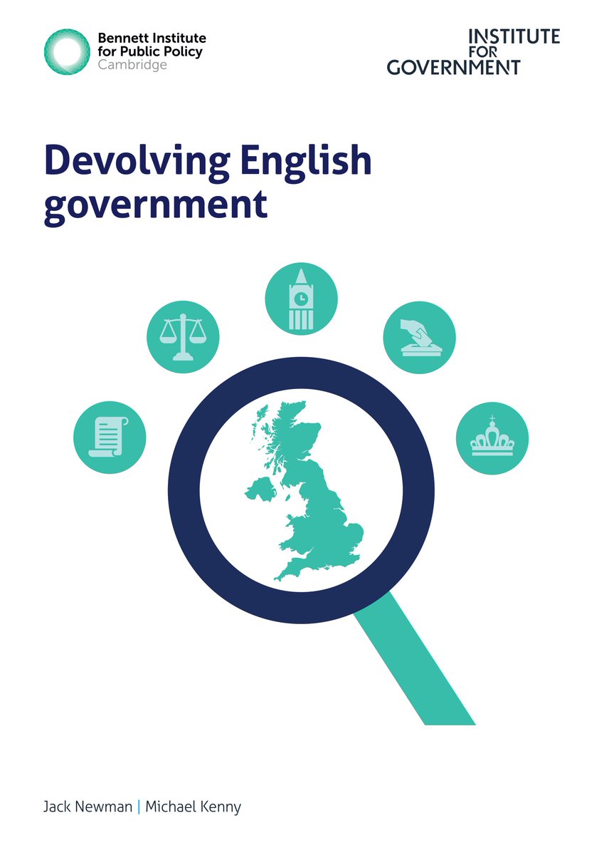 Today <a href="/michaelkenny_/">Michael Kenny</a> and I publish our report on English governance, from <a href="/BennettInst/">Bennett Institute for Public Policy</a> <a href="/instituteforgov/">Institute for Government</a> Constitutional Review.

We analyse England's unstable, centralised, incoherent, &amp; unaccountable govt. 
We propose a series of reforms to the UK centre.

bennettinstitute.cam.ac.uk/publications/d…