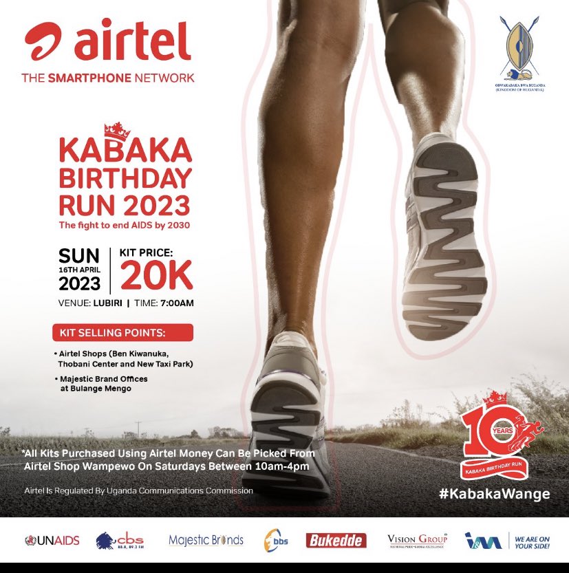 Gear up and get ready for #AirtelKabakaRun2023 going down on on Sun 16th 🥰🥰🥰🥰
#Kabakawange