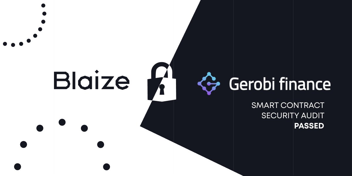 🔐 <a href="/gerobifi/">Gerobi Finance</a> passed #BlaizeSecurity smart contract #audit and gained a fantastic score – 10 out of 10 🎉

✅ All smart contracts withstood intense scrutiny and passed our rigorous security assessment.

#security $Geroby #Aurora