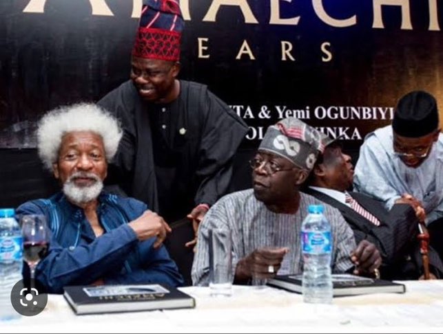 Wole Soyinka Hijacked a Radio Station in the 60s 

Wole Soyinka  Advocated Guerrilla Warfare in the Late 90s

Calling Datti a Fascist is a bit Rich &amp; Hypocritical I must say.

Wole Soyinka -the man who promised to tear his US green card if trump wins and never did- has lost