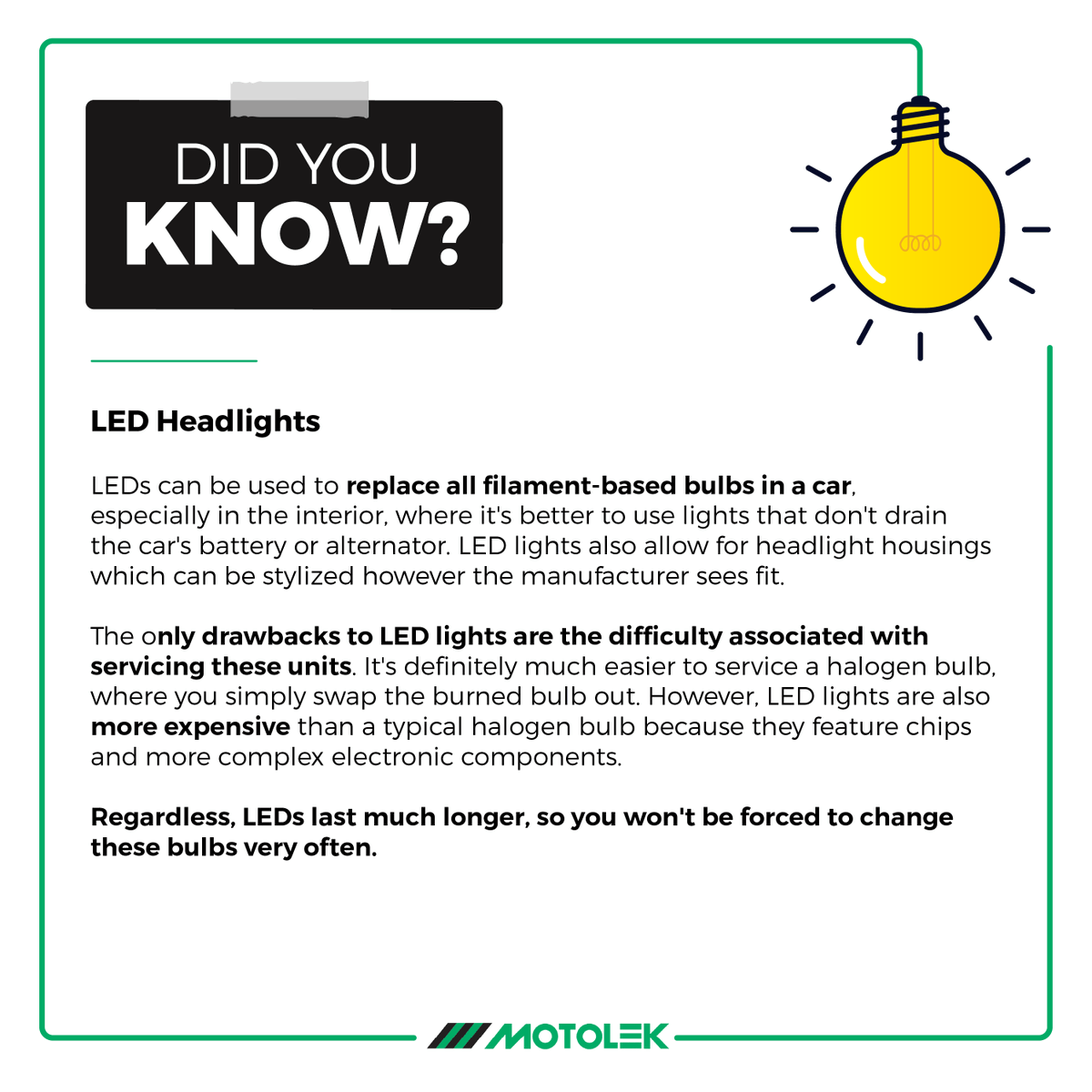 MotolekSa's tweet photo. The type of headlights on your vehicle matter - here's why⬇️ https://t.co/4kEkvDrTJE