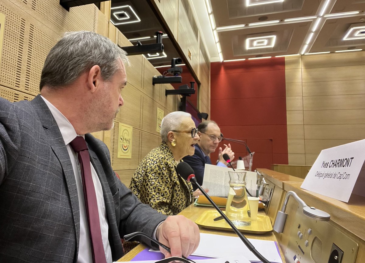 YvesCharmont's tweet image. ⁦@Senat⁩ pour ⁦@cap_com⁩ afin de présenter les enjeux de la marque employeur dans les collectivités, en commission. #compublique #capcom23 #colterr #senat ⁦@Senat_Direct⁩