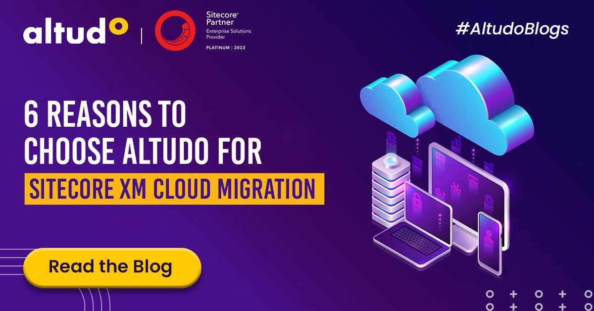 GoAltudo's tweet photo. The tech partner you choose for your #XMCloud migration will play a key role in leveraging the full potential of #SitecoreXMCloud. Here's how you can find the best #SitecorePartner: https://t.co/48xnmiQofw
@Sitecore
#CX #DX #SitecoreDXP #CloudCMS #SitecoreCommunity #AltudoBlogs https://t.co/HhM9unoNF5