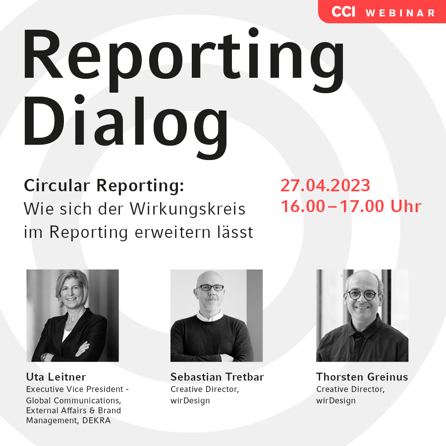 Webinartipp 27.4.2023: Wie sich #Reporting als #Wertschöpfungskreislauf gestalten lässt. Am Beispiel der #DEKRA zeigen wir die Positionierung der #Marke über Inhalte und wie der Online-#Geschäftsbericht zu einer Bühne für die gesamte Marke wird. #cci hubs.li/Q01Kty3n0