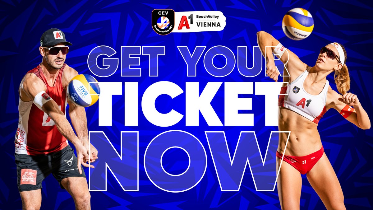 Beach Volleyball Majors (@beachmajors) on Twitter photo The ticket sale for the A1 CEV EuroBeachVolley Vienna 2023 has finally started 🙌! So better get your ticket now: 📲 bit.ly/ticketsaleeuro…
#BeachVolleyball #BeachVienna #EuroBeachVolley
<a href="/CEVolleyball/">European Volleyball</a> <a href="/A1Telekom/">A1</a> <a href="/Stadt_Wien/">Stadt Wien</a> <a href="/redbullAustria/">Red Bull Austria</a> <a href="/CUPRA/">CUPRA</a> <a href="/krone_at/">Kronen Zeitung</a> The ticket sale for the A1 CEV EuroBeachVolley Vienna 2023 has finally started 🙌! So better get your ticket now: 📲 bit.ly/ticketsaleeuro…
#BeachVolleyball #BeachVienna #EuroBeachVolley
<a href="/CEVolleyball/">European Volleyball</a> <a href="/A1Telekom/">A1</a> <a href="/Stadt_Wien/">Stadt Wien</a> <a href="/redbullAustria/">Red Bull Austria</a> <a href="/CUPRA/">CUPRA</a> <a href="/krone_at/">Kronen Zeitung</a>
