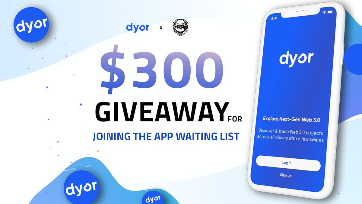 CryptoPanda_gl's tweet photo. ❗️Dyor  ×  Crypto Panda #Giveaway

💰Prize Pool : $300 BUSD for 60 Winners.

To Enter ⤵️
➡️ Follow : @dyorexchange
➡️ LIKE &amp; RT &amp; Tag 3 Friends
➡️ Sign up for Beta Testing program : https://t.co/5PlqX4D8pc
#cryptocurrency https://t.co/mRE1myiG8M