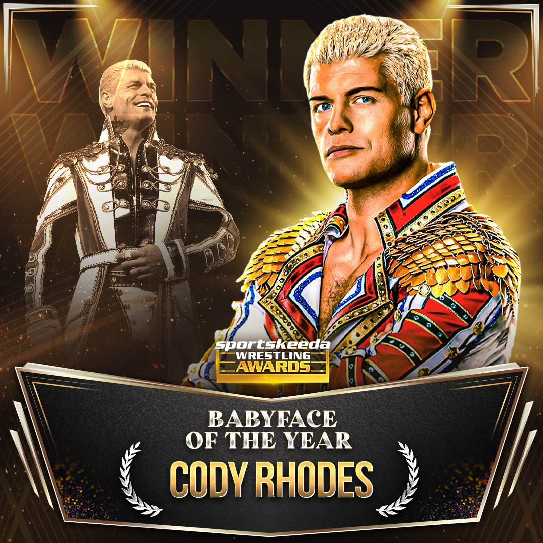 SKWrestling_'s tweet photo. Some wrestlers are loved for their skills, others for their personality, but @CodyRhodes has a rare gift of combining both to create a truly remarkable character. As our 'Babyface of the Year' at #SKWrestlingAwards, he embodies everything that is great about pro wrestling! https://t.co/K0FwpQK6OX
