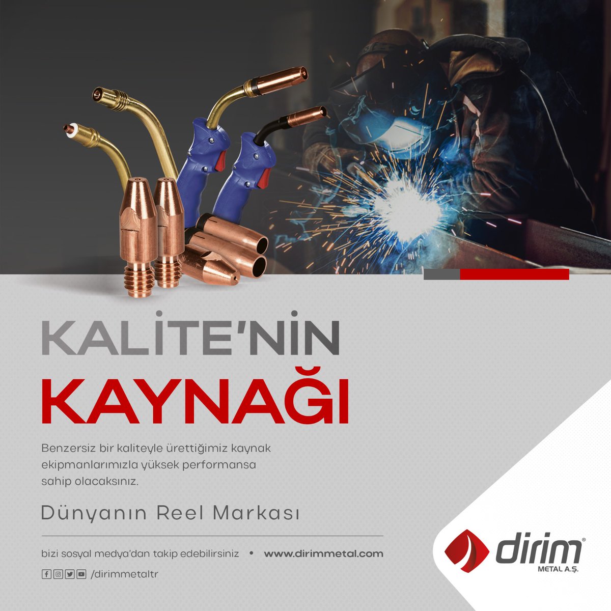 DirimMetal's tweet photo. Benzersiz bir kaliteyle ürettiğimiz kaynak ekipmanlarımızla yüksek performansa sahip olacaksınız !
☎️ +90 (332) 347 46 27
☎️ +90 (332) DİRİMAŞ
📩 info@dirimmetal.com
👉 https://t.co/RZspKJZzco
#dirim #metal #sanayi #hırdavat #üretim #madeinturkey #ihracat https://t.co/VZFG5i2F6r