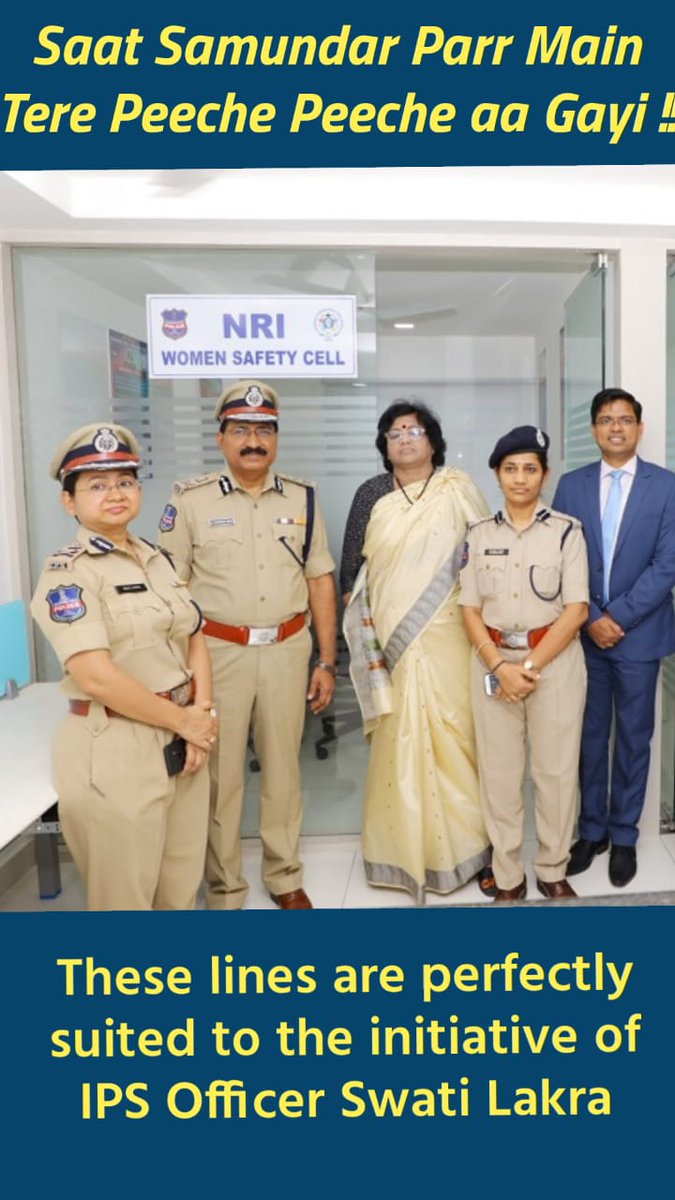 i3masterminds's tweet image. #Inspiring
Over the last five years, over 2,300 #women sought help as they were deserted by their #spouses in a #foreign land. Former #ADGP of Telangana's Women Safety Wing, Ms. Swati Lakra, set up #NRI cells to handle such cases. Read on-
indianmasterminds.com/features/chang……