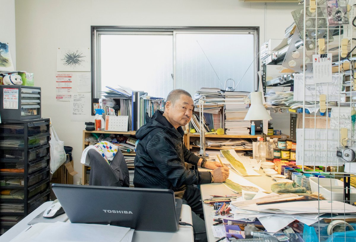 reallyriekeles's tweet photo. Hiromasa Ogura, the Art Director of #GhostintheShell, #Patlabor and many other artistically ambitious anime has started his Twitter account! Please follow the master and his crew at his studio’s account @ogura_koubou! 

Pic by Yasuyuki Takagi. https://t.co/9U92mL5mM6