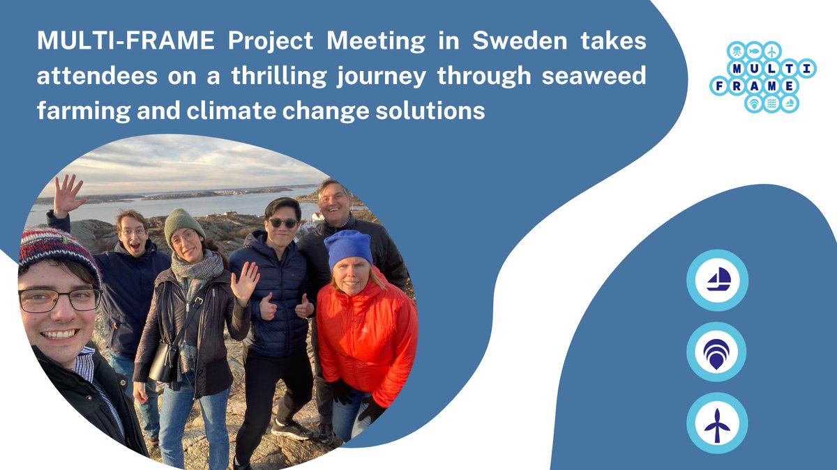 FrameMulti's tweet image. At the recent MULTI-FRAME project meeting in Sweden, attendees toured the Nordic Seafarm seaweed farm and had the chance to sample its products. The discussions on the final outputs of the project were engaging, leaving participants feeling inspired and energized. #MULTIFRAME