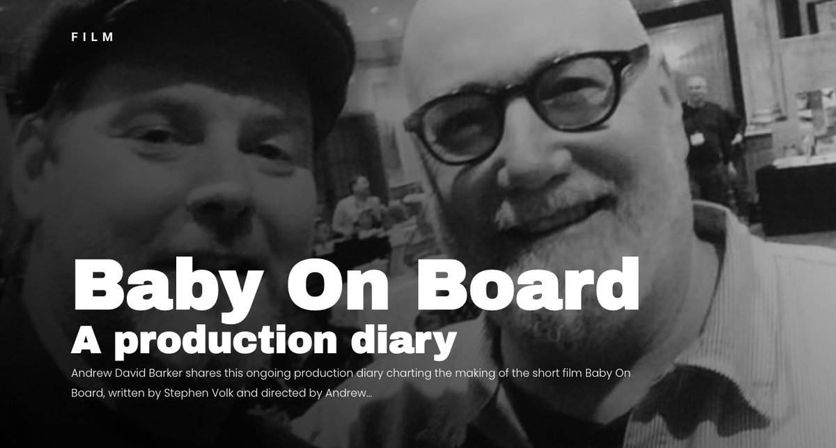 ADBarker's tweet photo. BABY ON BOARD Production Diary #4- this brief latest entry features locations, cinematography, Paris, Texas, doubt, GHOSTS. 
All over @HorrifiedMag 

https://t.co/VtCr1mYZgc https://t.co/Kc3qDMpRFk