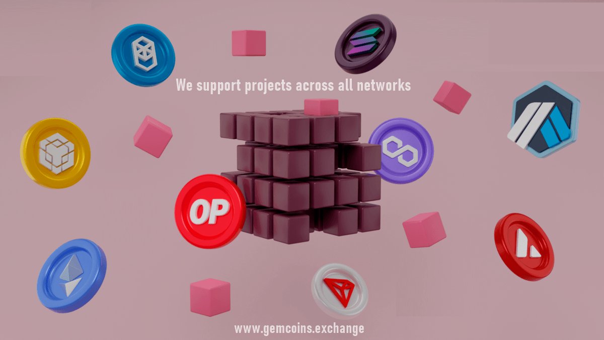 💎We support projects across all networks.✅

gemcoins.exchange

#givecoin $give #web3 #bscgemalert #bsc #eth #Polygon #Arbitrum #Optimism