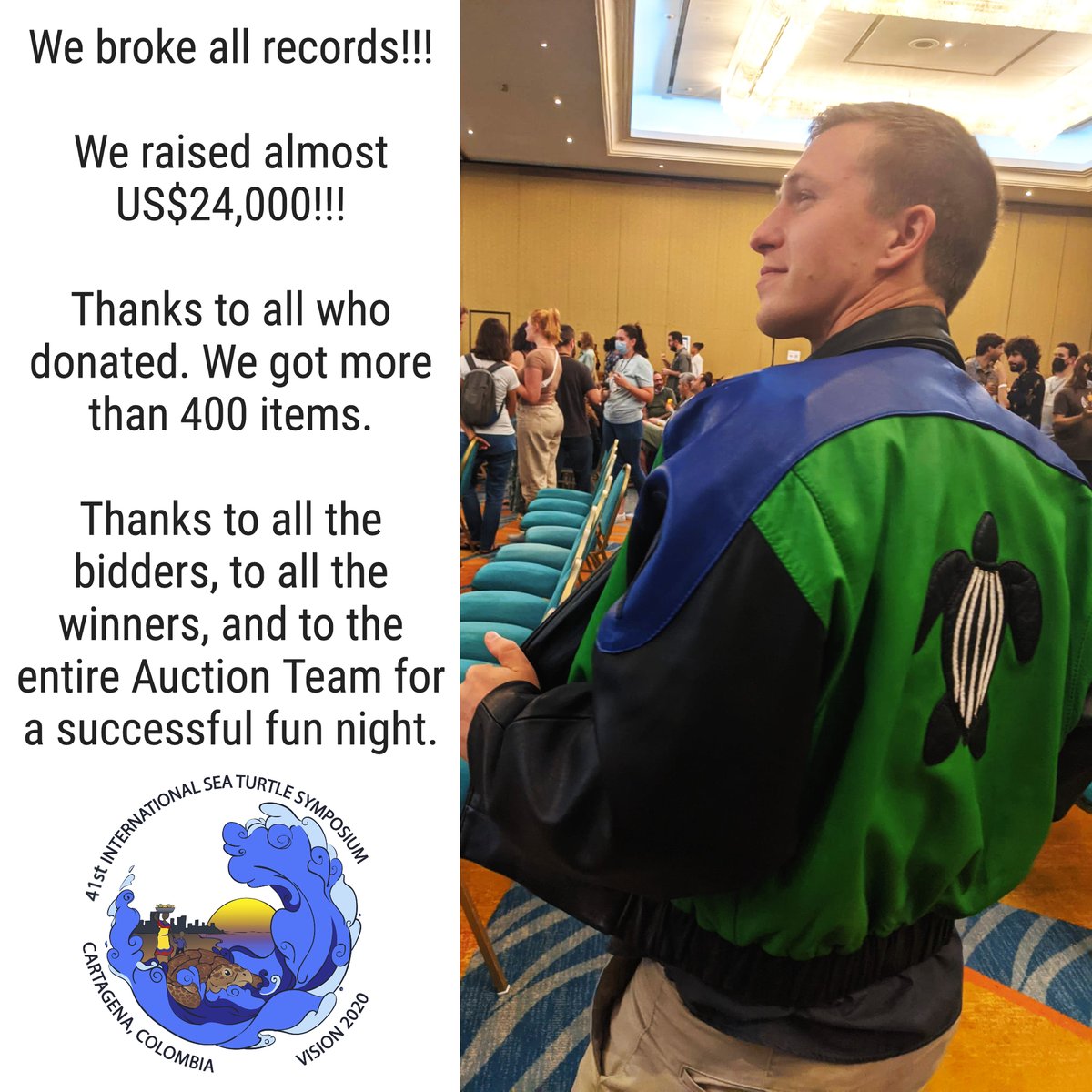 Thanks to everyone who donated. We auctioned more than 400 items: from desk calendars to a vacation in Galapagos. Thanks to all bidders and winners, we raised almost US$24,000!!!

All funds go to the ISTS Travel Grant Program to assist in the participation in future symposia.