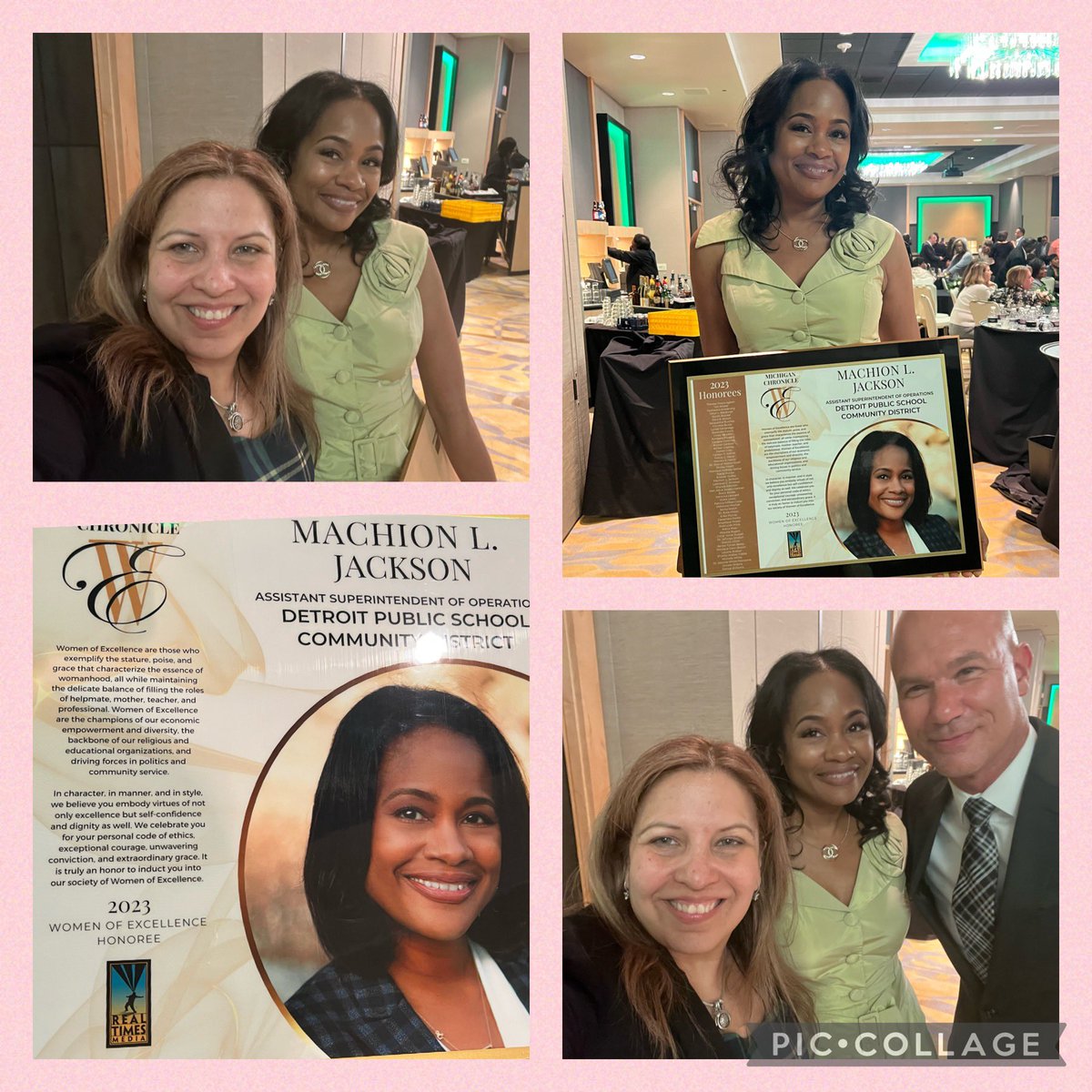 So happy to celebrate my friend and colleague Machion Jackson at the Michigan Chronicle Women of Excellence Awards ceremony. #womenofexcellence