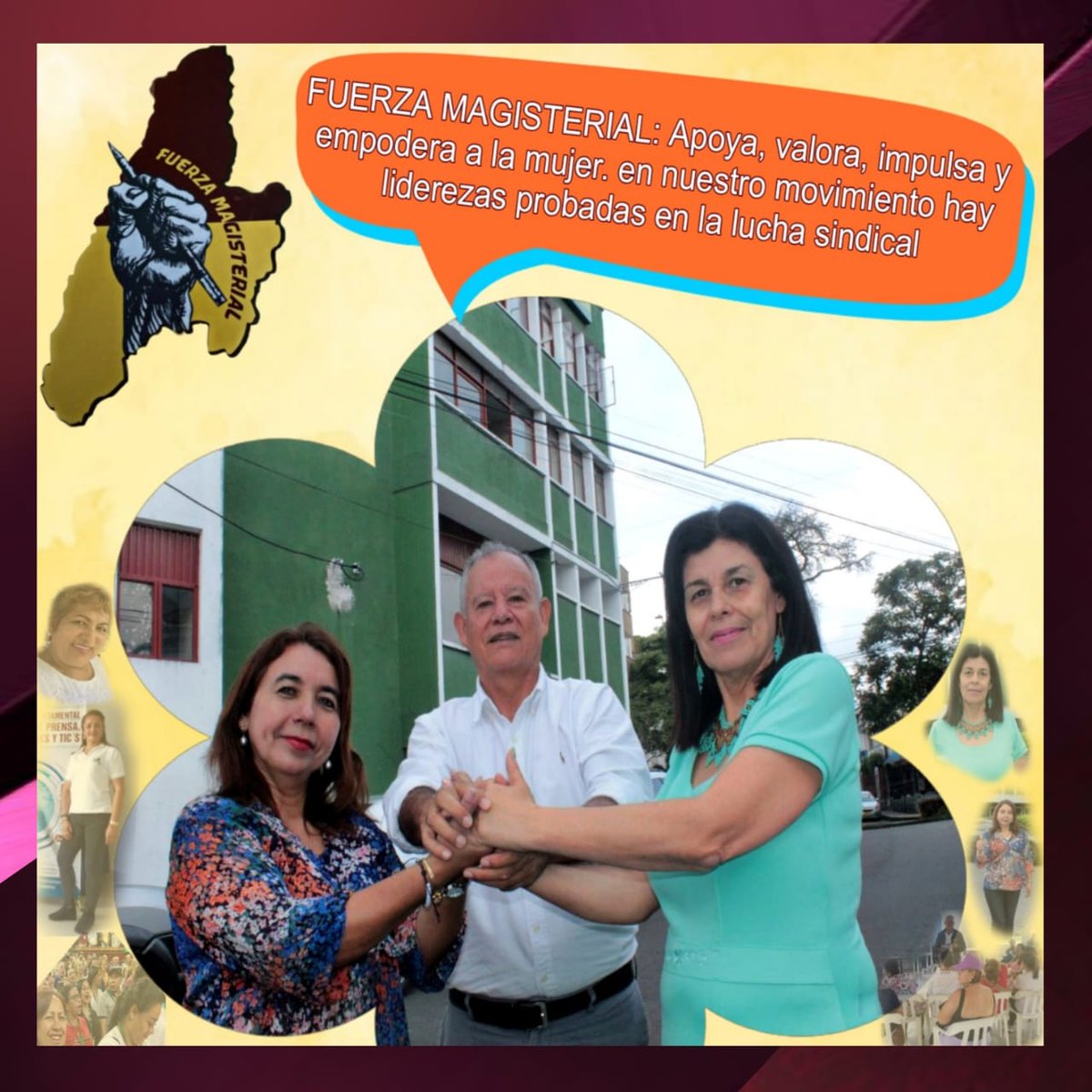 FUERZAMAG23's tweet photo. Fuerza Magisterial apoyando siempre a las mujeres!🙌👩‍🦰👑

#Fuerzamagisterial #MUJER #liderezas #lucha #sindical #tolima #docentes #magisterio https://t.co/gEe83HFw4Y
