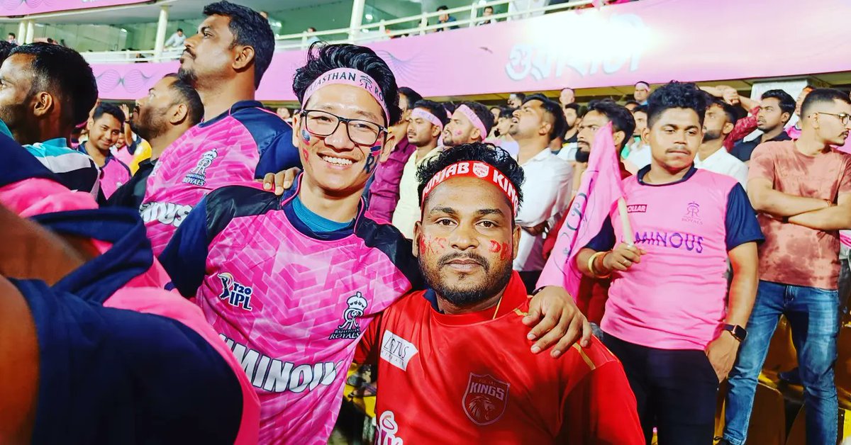 sndp826's tweet photo. Fortunate enough to witness the first ever IPL in Guwahati (NORTH-EAST) . Halla Bol Punjab. #ipl #lucky #me #punjabkings #rajasthanroyals #guwahati #indianpremeirleague #assam #cricket #northeast #first #firstipl #IPL2023 @rajasthanroyals @PunjabKingsIPL @IPL https://t.co/GtmW4LnXHp