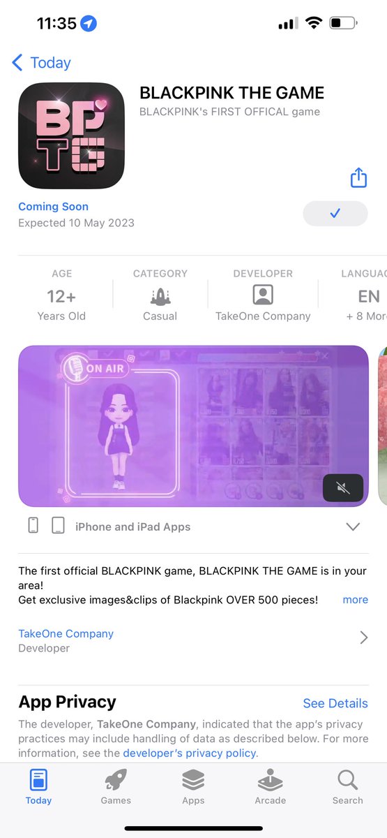 Yo2czfh's tweet photo. #BLACKPINK_THE_GAME @BLACKPINK 💕💜 https://t.co/vyo07RYRsS