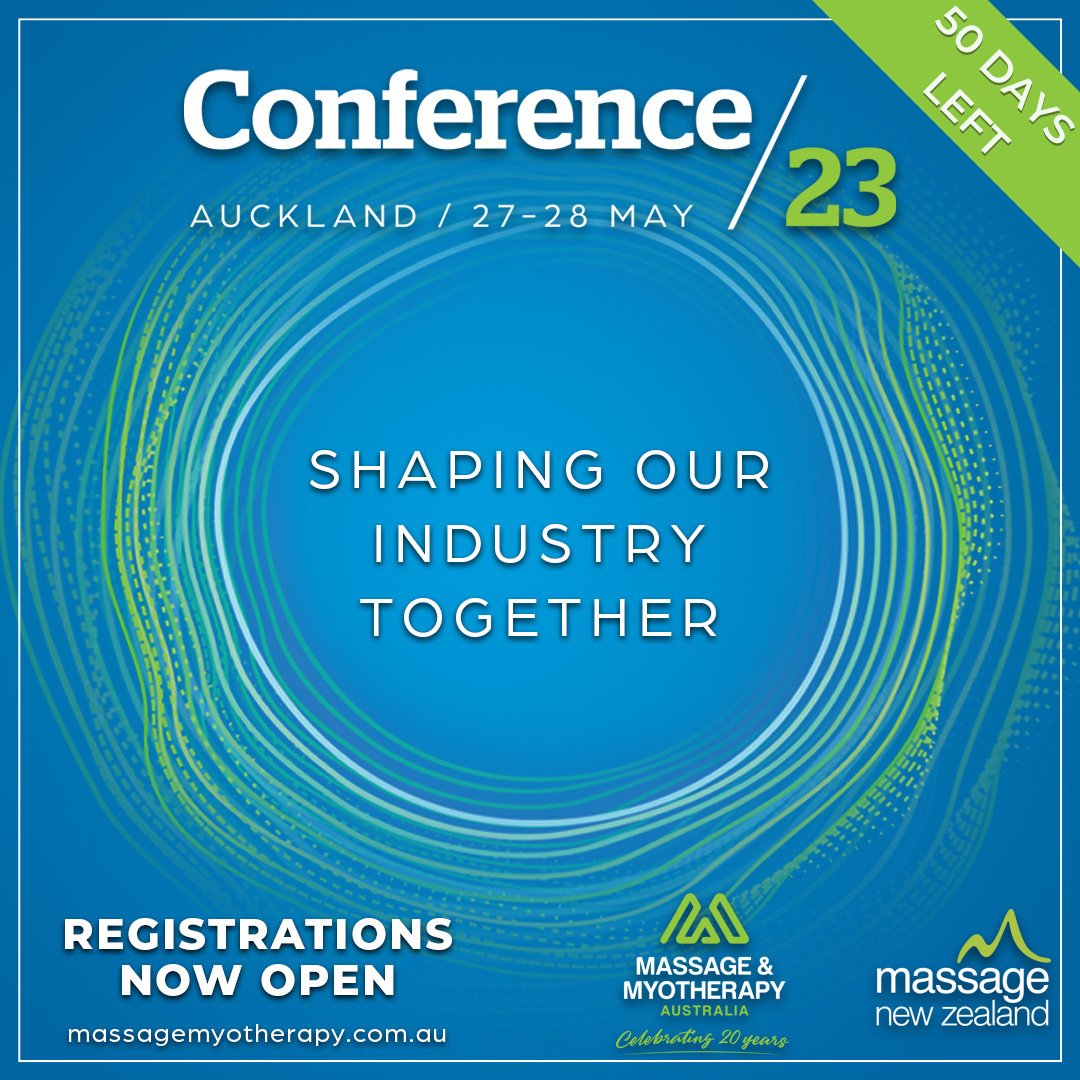 MassMyoAus's tweet photo. There are only 50 days left until the 2023 National Conference! This Conference is an unprecedented collaboration between two associations crossing international borders and will be a once in a lifetime event, so start planning now.

Learn more: https://t.co/nC5vKkLXt3 https://t.co/SMvZ5o49jL