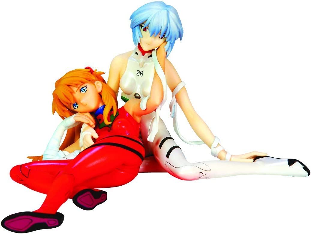 00shourly's tweet photo. Shin Seiki Evangelion - Ayanami Rei - Souryuu Asuka Langley - 1/8 - Plugsuit Ver. Kotobukiya ((2006)) https://t.co/P8lDzVsEzG