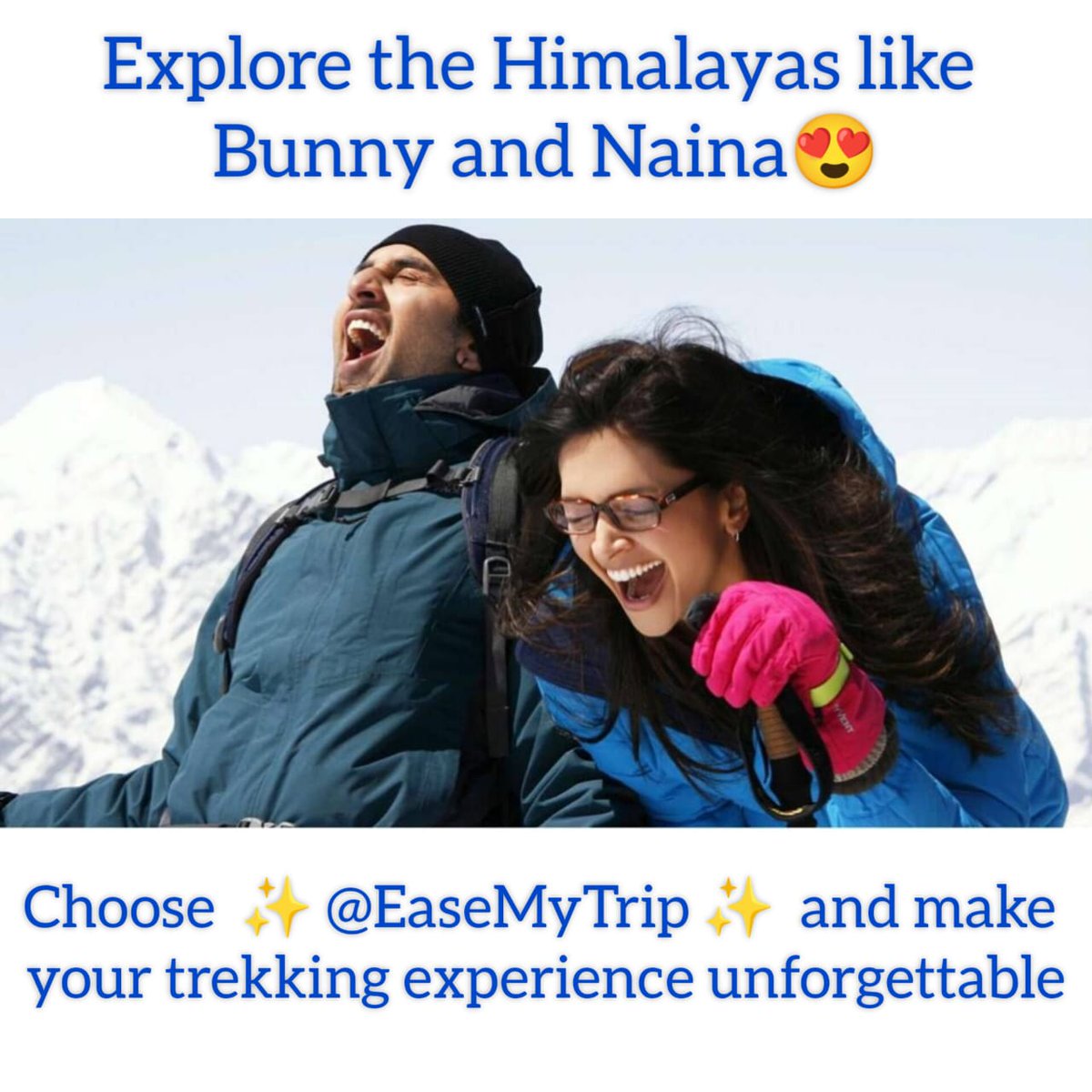 07jvg's tweet photo. Ab aap apni safer ko smart banaye aaj hi book kre easemytripe pr or vo bhi best price pr ....
Travel Smarter With EaseMyTrip https://t.co/gyOeEZ3WZN