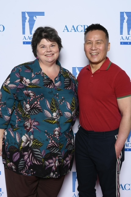 sjwb11's tweet photo. @wongbd spoke to us about the importance of being 'seen'. It was a pleasure to meet him. #aacrao2023 https://t.co/lw88vJlnAa