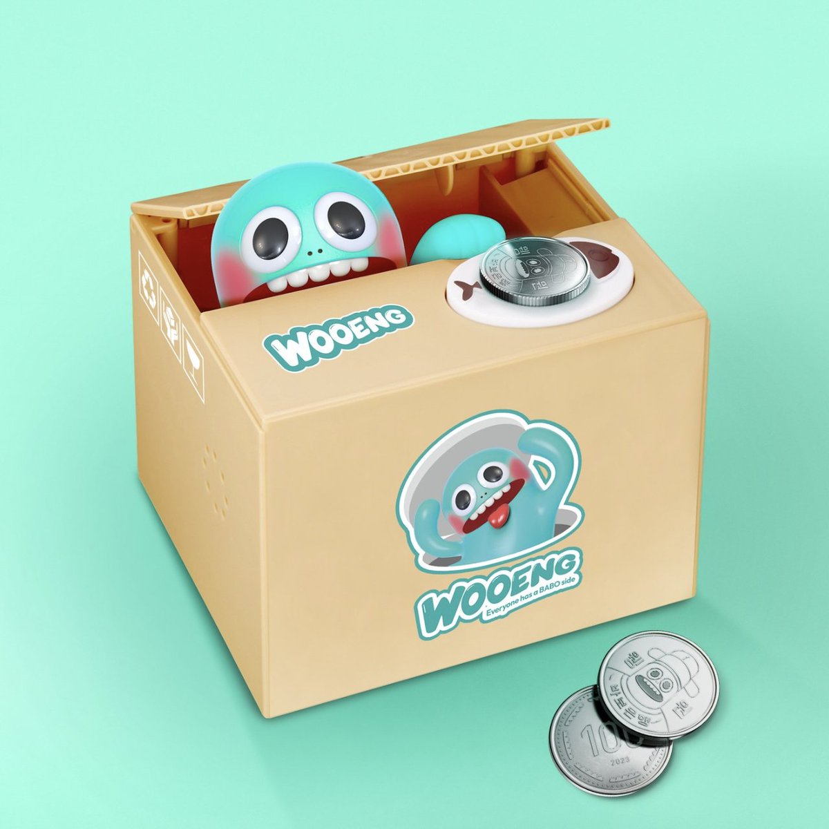 WOOENG_xyz's tweet photo. Here's a funny idea. 
WOOENG's interpretation of the piggy bank.

#WOOENG #BABO #NFT #WEB3 #NFTDROPS #NFTPRESALE #ETHEREUM #STUPID https://t.co/XPScveJBWO