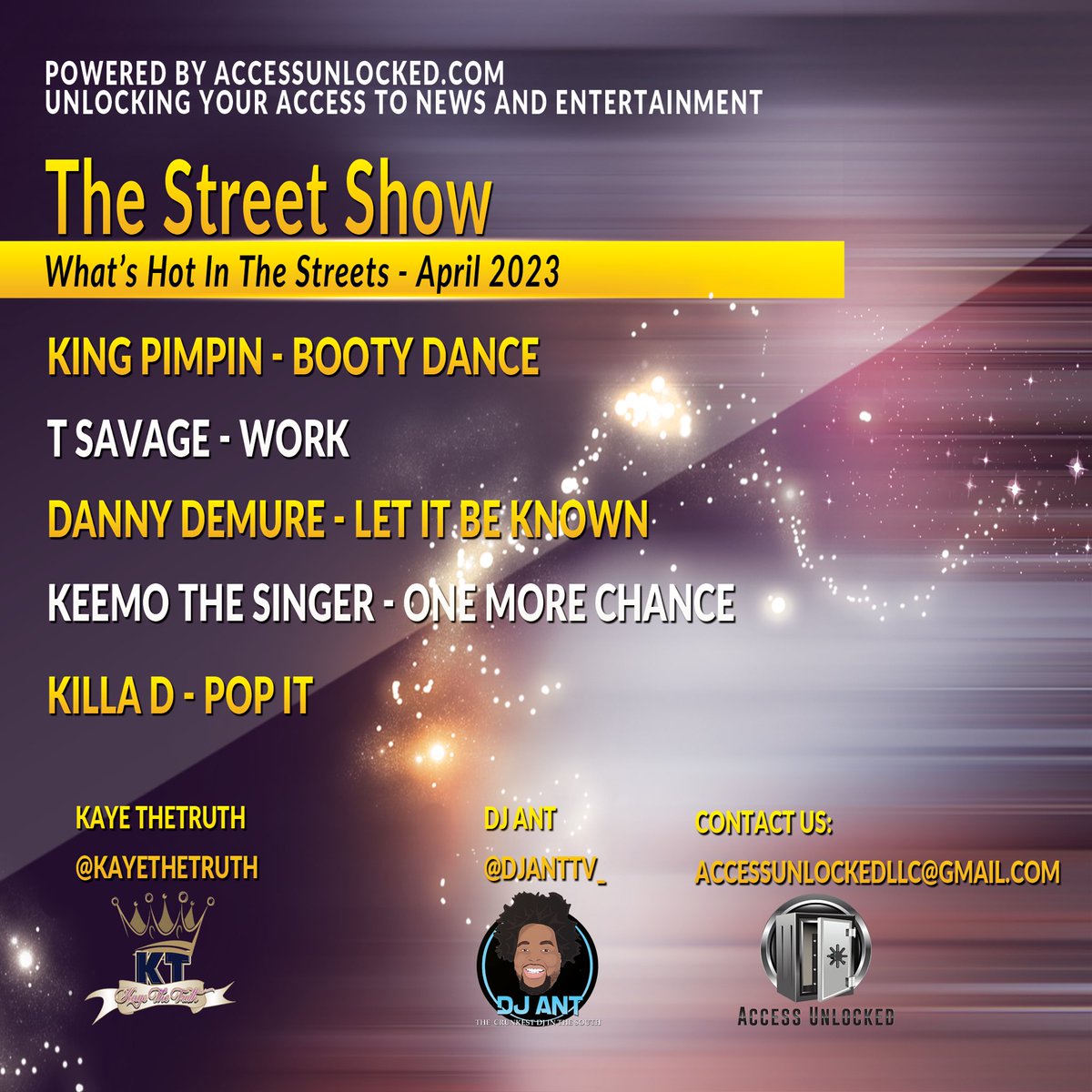 The Street Show - What’s Hot In The Streets #KingPimpin #TSavage #KillaD #keemothesinger #djant #kayethetruth #accessunlocked #thestreetshow #dannydemure #newmusic #artists #djs #branding #marketing #promo #hiphop #rnb #radio #podcast