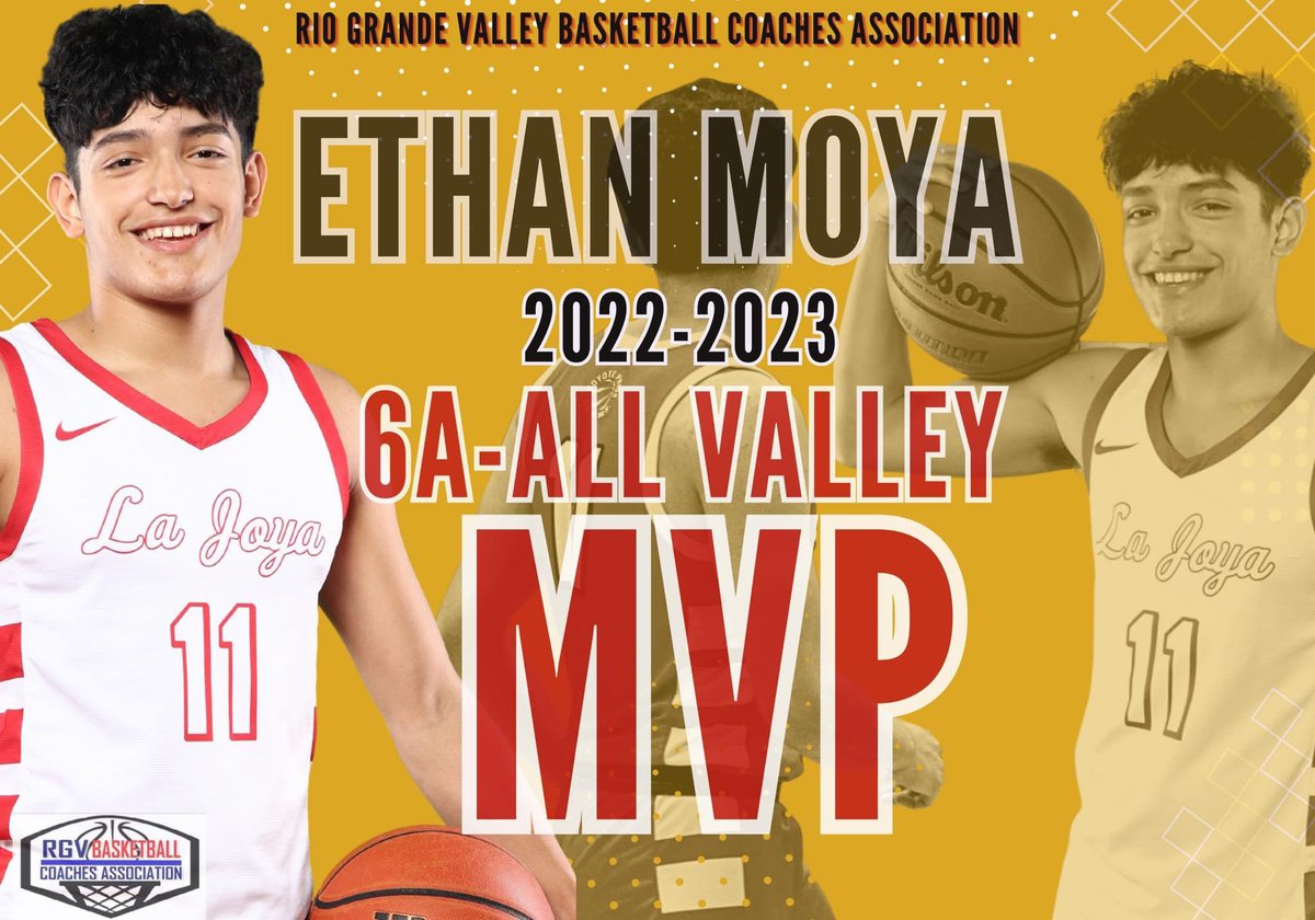 Congratulations to LaJoya’s own Ethan Moya who was named Class 6A-ALL VALLEY MVP by the Rio Grande Valley Basketball Coaches Association! 

<a href="/UTRGVmbb/">UTRGV Men’s Basketball</a> this young man is an all around student-athlete! He’s in action this weekend <a href="/TexasHoopsGASO/">TexasHoops/GASO 🔗</a> Austin Tournament! 

#LaJoyaHoops