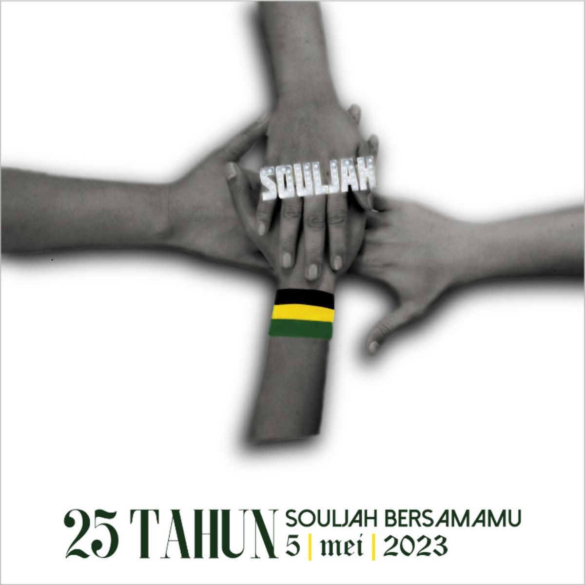 25 Tahun yang lalu Souljah lahir &amp; berkomitmen untuk menghibur kalian melalui karya kami. Sebagai bentuk apresiasi, kami akan mengadakan pesta "Selamanya Bersamamu", 5 Mei 2023. Ceritain dong lagu Souljah mana yang paling berkesan buat kamu? #Souljah25tahun #SelamanyaBersamamu