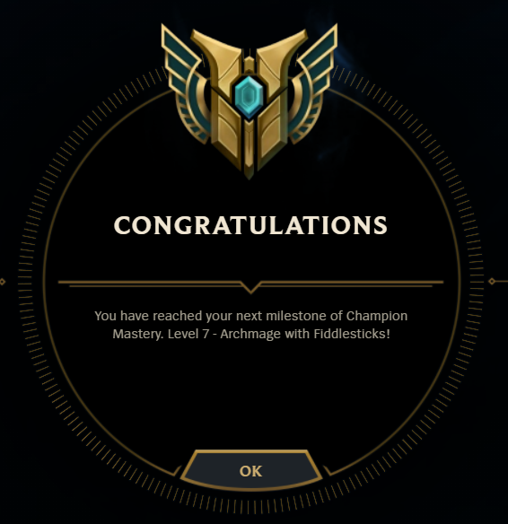 XaliyaOracle's tweet photo. I got Master 7 on my first League champ! Fiddlesticks is so fun! #LeagueOfLegends #Mastery7
#ENVtuber #Vtuber #VTuberUprising #VtubersEN #Vtubers https://t.co/rR6GPZ1XbP