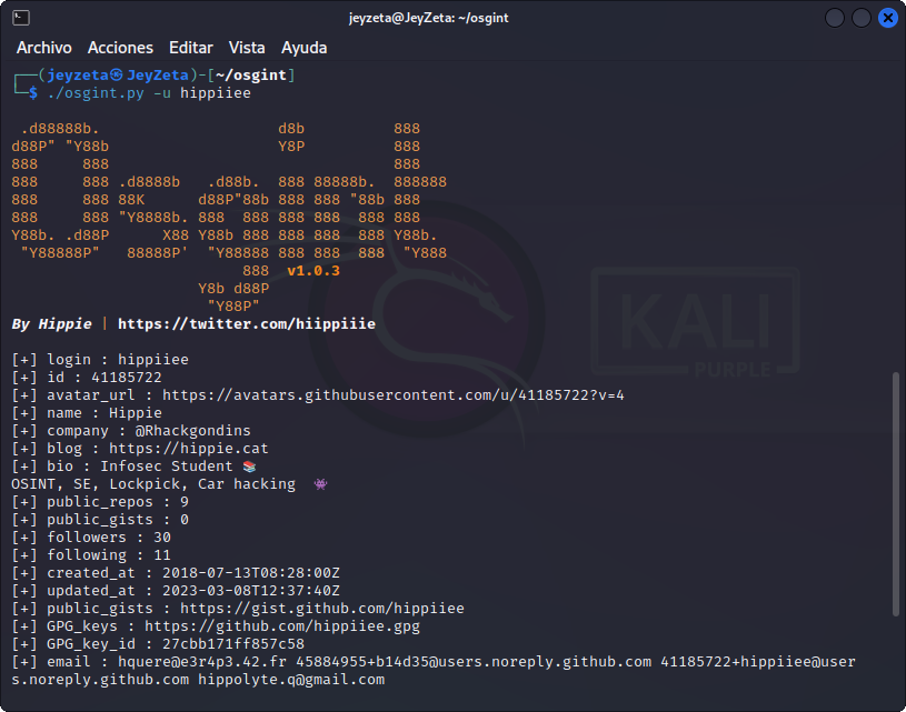 JeyZetaOficial's tweet photo. Ya pueden ver el vídeo de Osgint, en mi canal secundario 🕵🏽‍♂️
📹 https://t.co/xMM5mnAKNQ
👁️ https://t.co/ZpAWC4itQa

#HackUnderway #OSINT #Linux #osgint #github #shop #forsale #email #username #cybersecurity #cyberdefense https://t.co/sJMam5g3VI