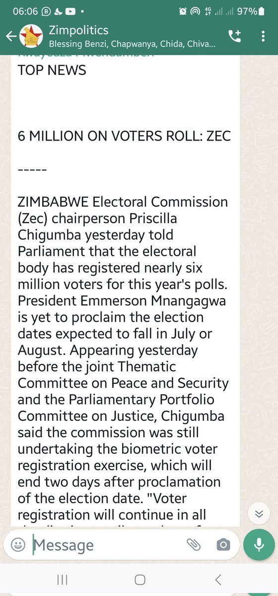 We said in @CCCZimbabwe 6 million votes and we have delivered the 6 million votes thank you change champions  and our CCIC @nelsonchamisa @advocatemahere @Cde_Ostallos @ngadziore ne @REAP_zw initiative yema youth nemigwazo every change champions participated in @DrThoko_Khupe