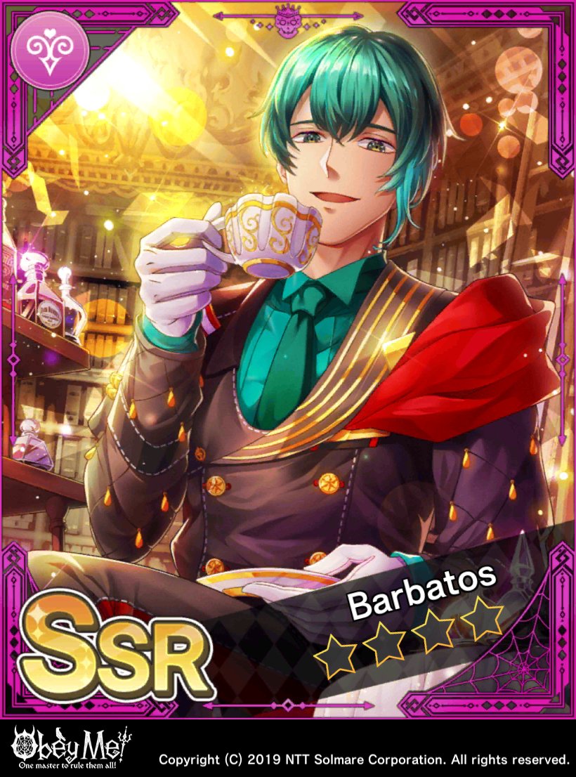 obeyme_bot's tweet photo. (Barbatos SSR) A Fellow Tea Enthusiast https://t.co/WaVuLuHv1T