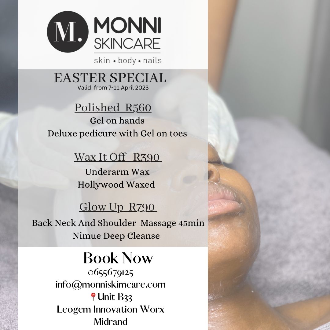 __T_touch's tweet photo. They've got a decent Easter SPECIAL for you at @MonniSkin. You don't wanna miss out. ❤️

#GirlTalkZA https://t.co/0Vx8Rv1wtf