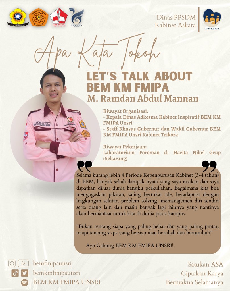 BEM KM FMIPA UNSRI (@bemfmipaunsri) on Twitter photo 