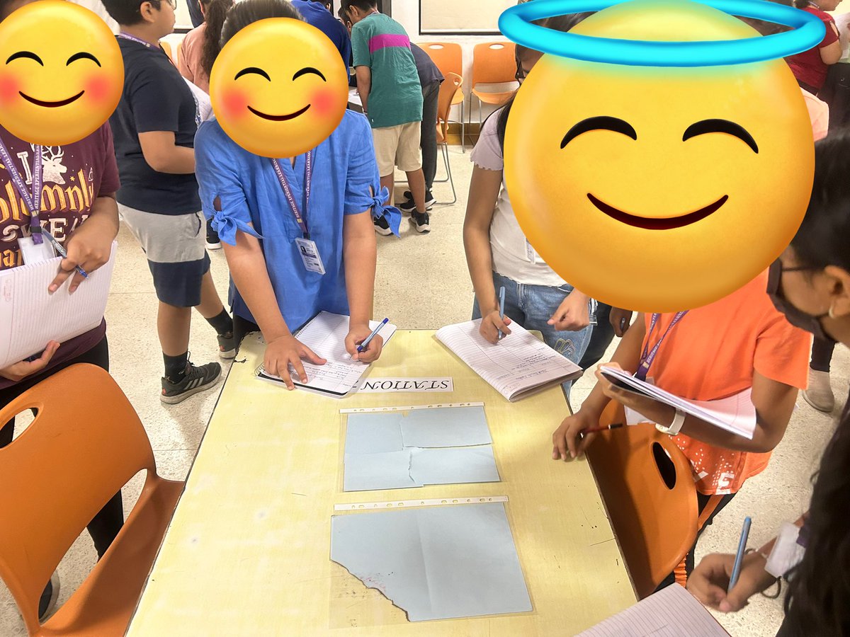 shubhraEdu's tweet photo. #ExperientialLearning in action wherein students are exploring various stations to decipher the big idea. #ThinkPuzzleExplore #ProjectZero #thinkingclassroom https://t.co/CWEsnB1EaX