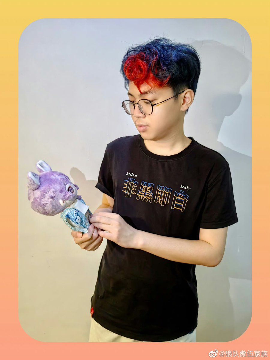 WolvesIDV_Intl's tweet photo. #Wolves_lion with his character doll posted by 狼队傲伍家族 on Weibo 😍💛 https://t.co/RQueO2zTvT