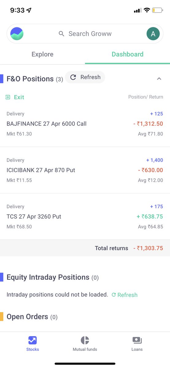 talkshowithamit's tweet photo. @_groww - neither ur app works nor customer support.
My email id - amitbhandari2523@gmail.com
Buy and sell f&amp;o orders are not reflecting https://t.co/hoRqzwHN0h