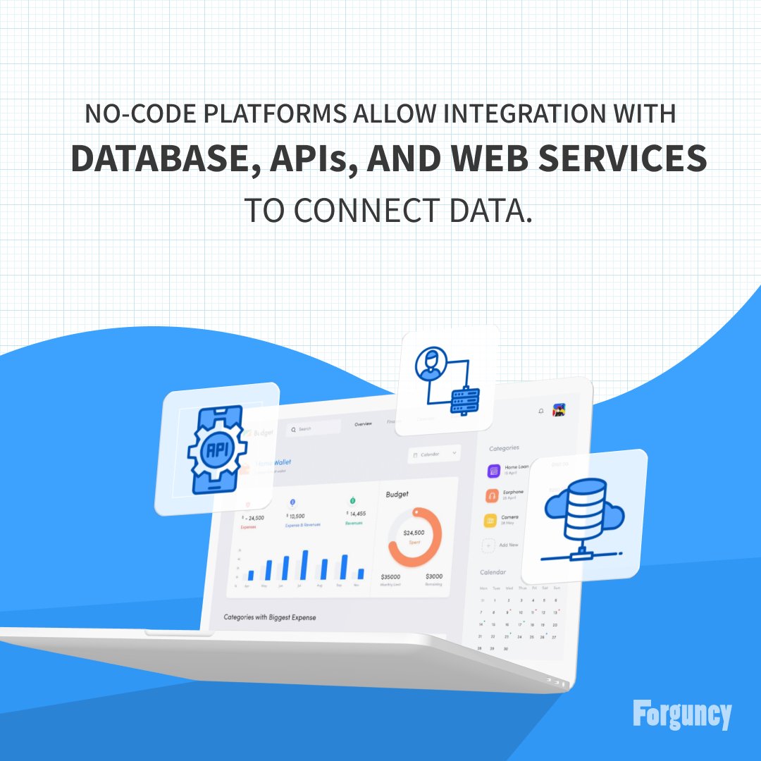 Low-code integration allows you to connect with third-party database, APIs, and web services without setting up your own infrastructure.

Download the Free Forguncy Builder:
forguncy.net

#forguncy #webapplications #database #api #webservices #techsolutions #lowcode
